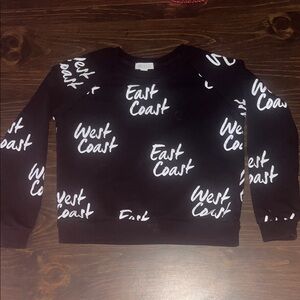 Forever 21 Black east Coast Crewneck Sweater